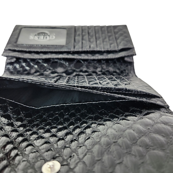 Guess Black Textured Women's Wallet NWOT - Picture 6 of 12
